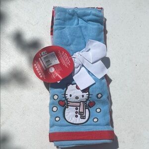 Hello Kitty Blue and Red Kitchen Towel Set